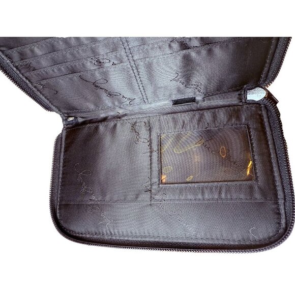 Vera Bradley Retired Black & Yellow Bird Zip Wallet - EUC - Picture 7 of 10